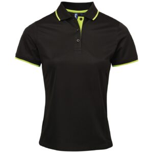 Premier Ladies Contrast Coolchecker Pique Polo Shirt