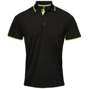 Premier Contrast Coolchecker Pique Polo Shirt