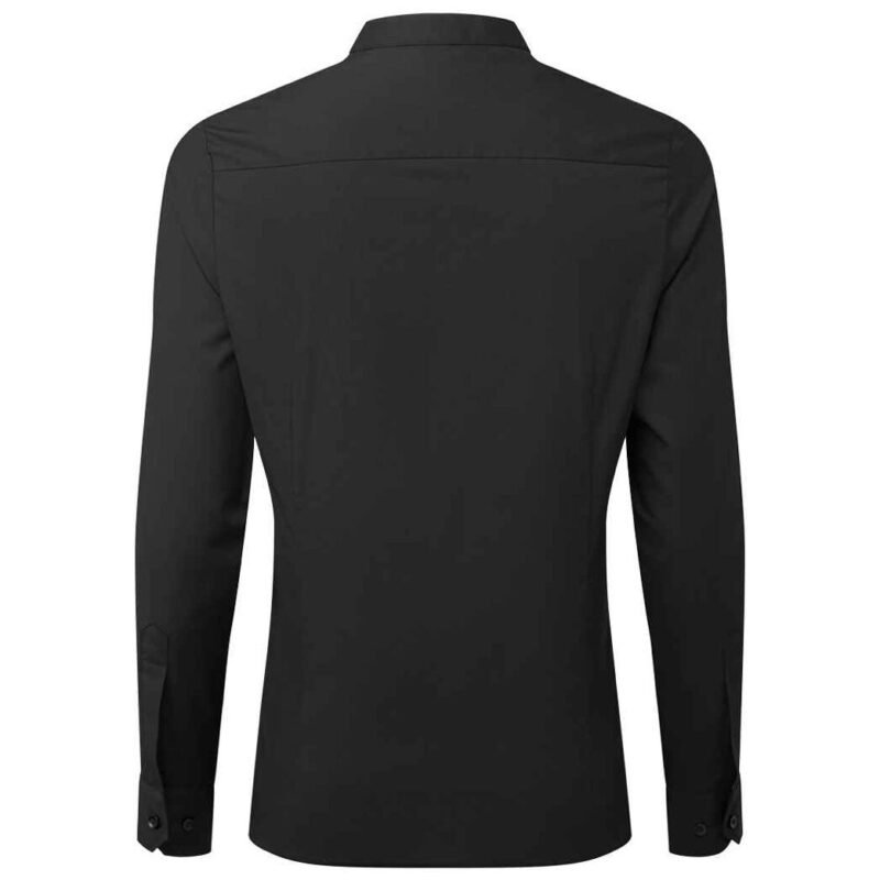 Premier Ladies Banded Collar Grandad Shirt