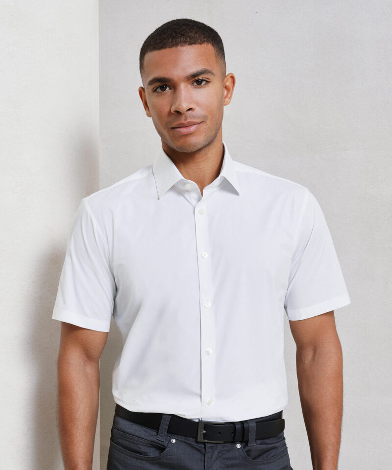 Premier Short Sleeve Stretch Fit Poplin Shirt