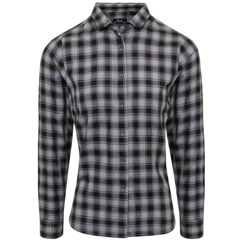 Premier Ladies Mulligan Check Long Sleeve Shirt