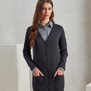 Premier Ladies Longline V Neck Cardigan