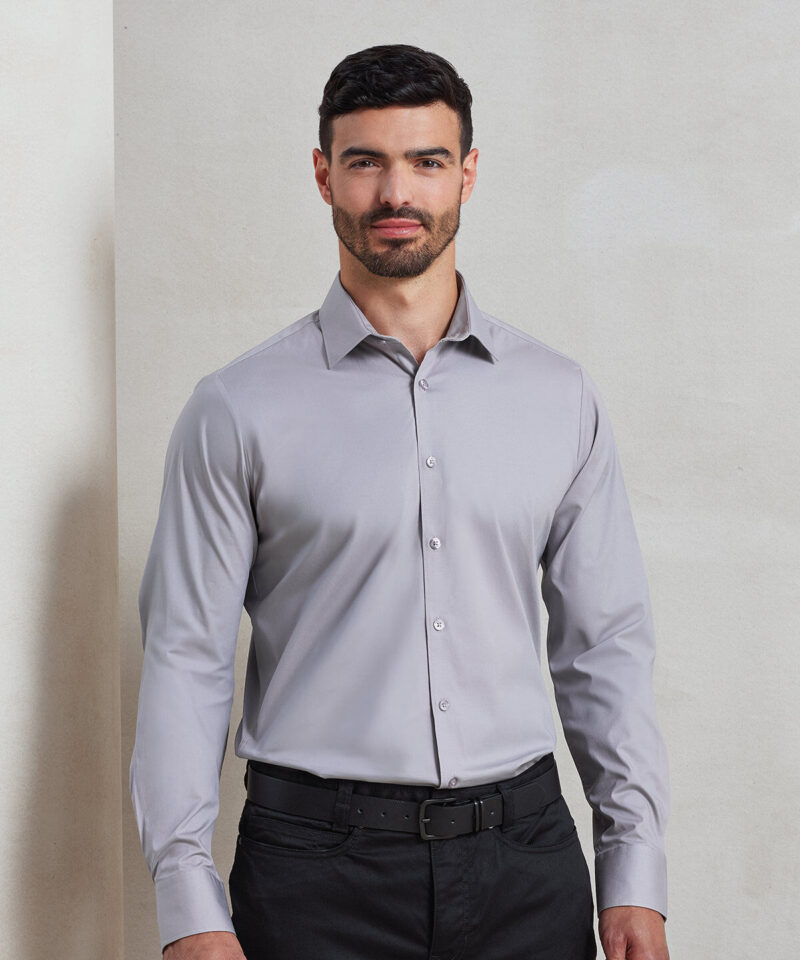 Premier Long Sleeve Stretch Fit Poplin Shirt