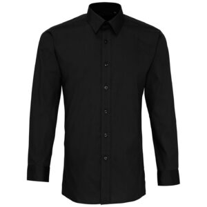 Premier Long Sleeve Fitted Poplin Shirt