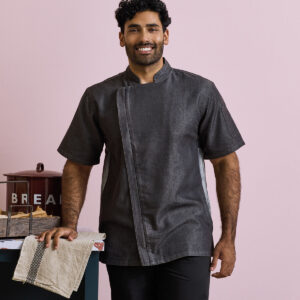 Premier Short Sleeve Zipped Chef's Jacket