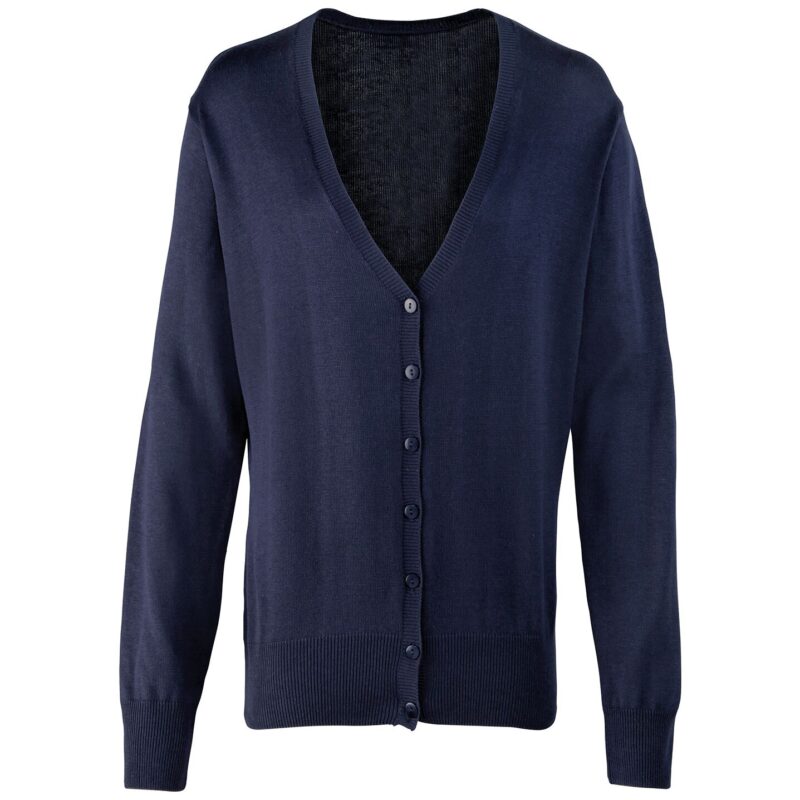 Premier Ladies Cotton Acrylic V Neck Cardigan
