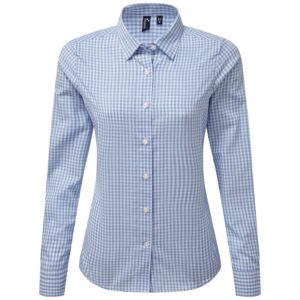 Premier Ladies Maxton Check Long Sleeve Shirt