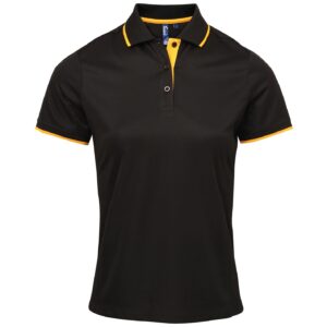 Premier Ladies Contrast Coolchecker Pique Polo Shirt