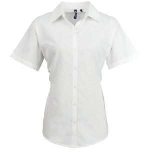 Premier Ladies Signature Short Sleeve Oxford Shirt