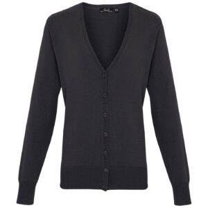 Premier Ladies Cotton Acrylic V Neck Cardigan