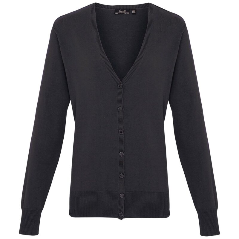 Premier Ladies Cotton Acrylic V Neck Cardigan