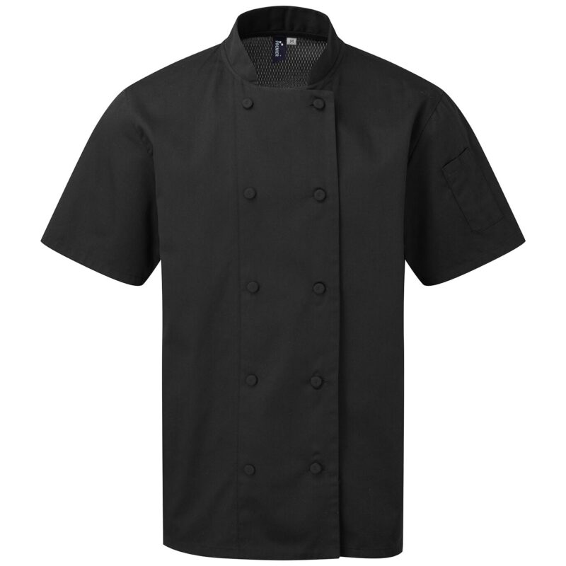 Premier Coolchecker Short Sleeve Chef's Jacket