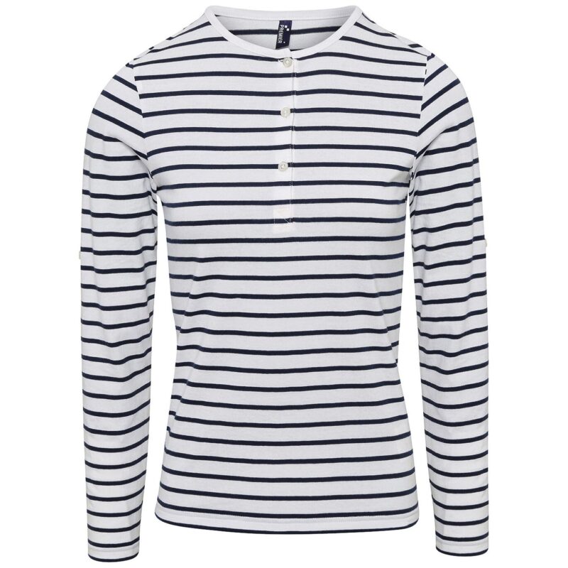 Premier Ladies Long John Roll Sleeve T-Shirt
