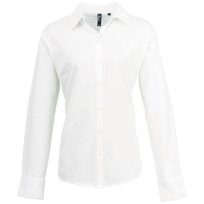 Premier Ladies Signature Long Sleeve Oxford Shirt