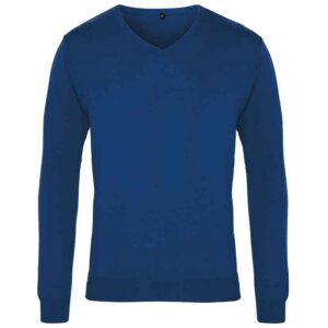 Premier Knitted Cotton Acrylic V Neck Sweater