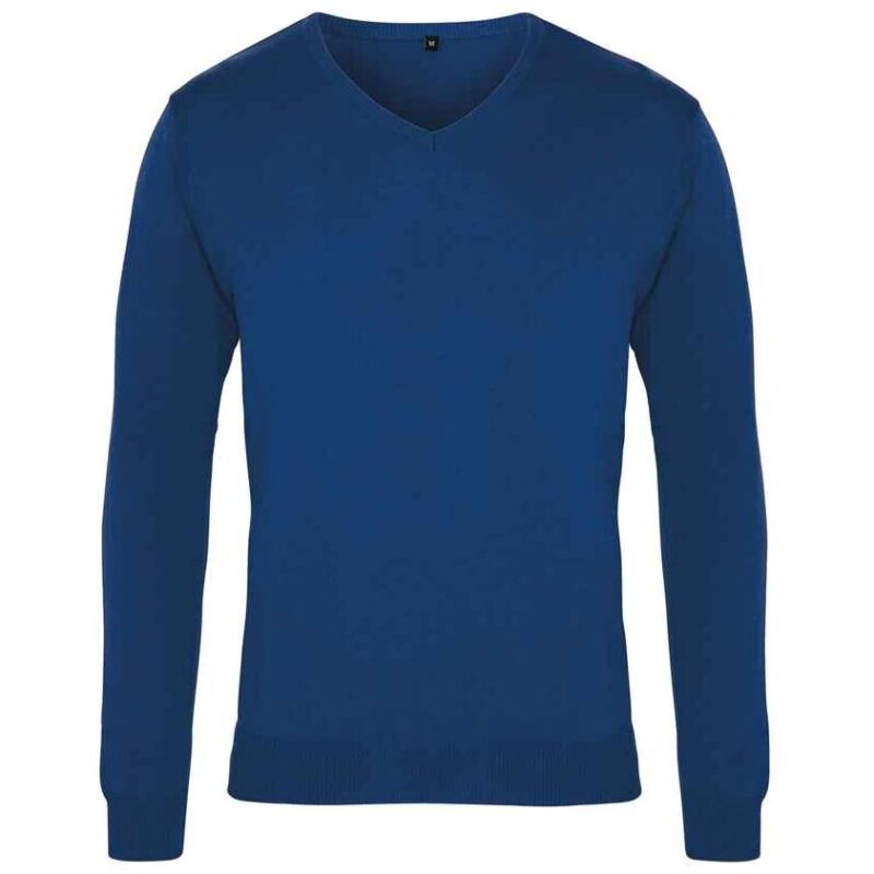 Premier Knitted Cotton Acrylic V Neck Sweater