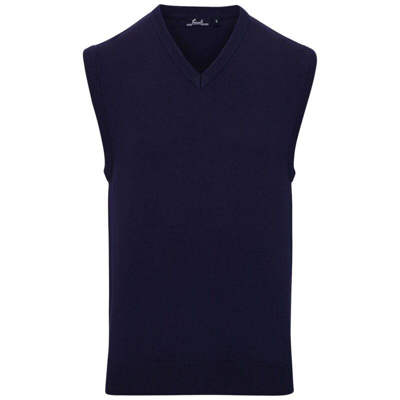 Premier Sleeveless Cotton Acrylic V Neck Sweater