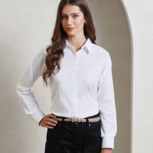 Premier Ladies Signature Long Sleeve Oxford Shirt