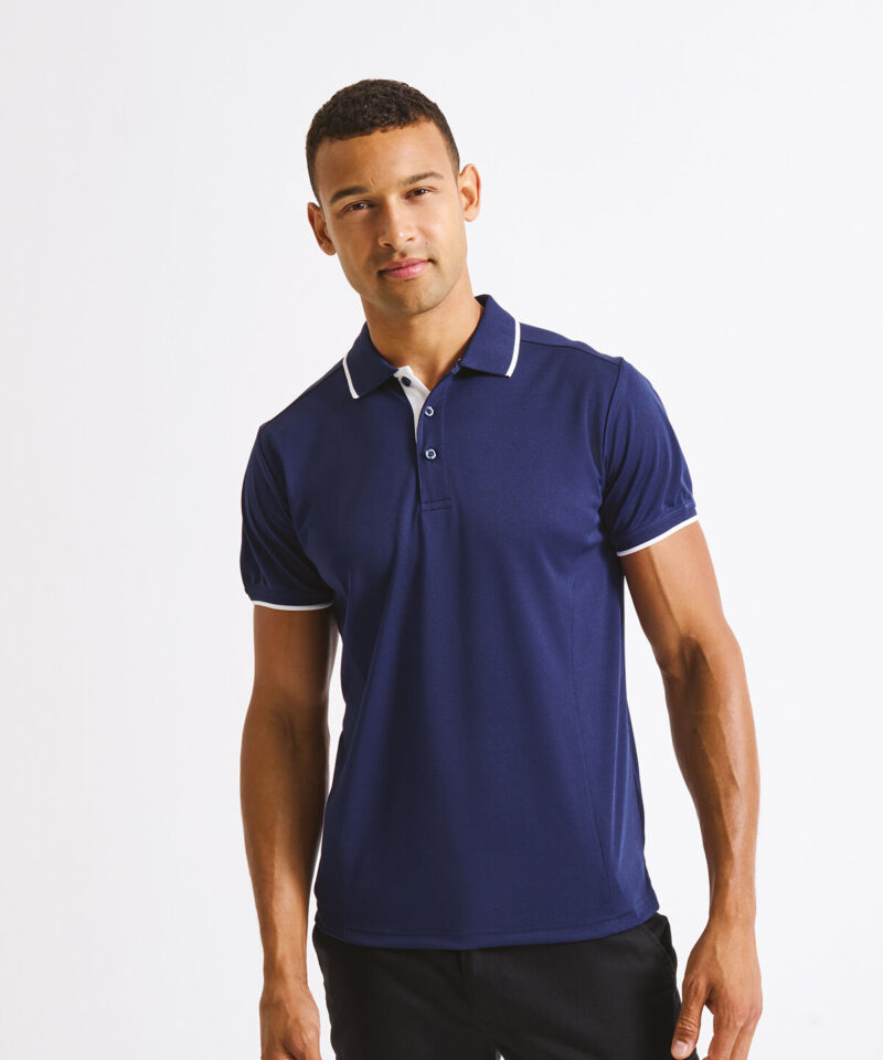 Premier Contrast Coolchecker Pique Polo Shirt