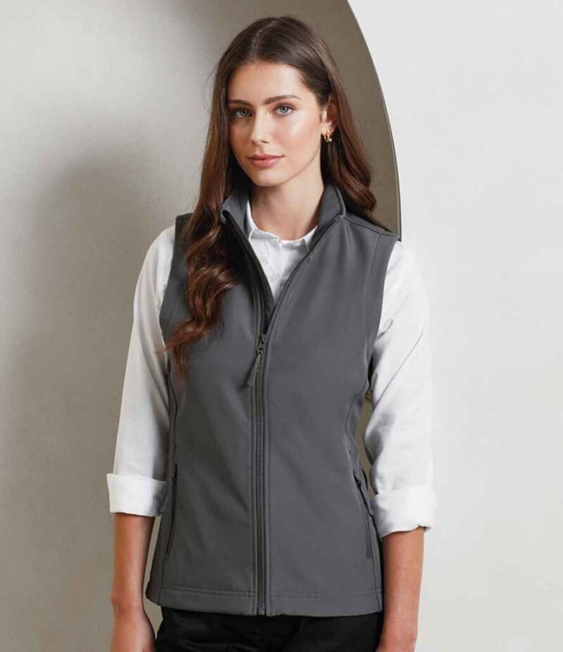 Premier Ladies Windchecker Recycled Printable Soft Shell Gilet