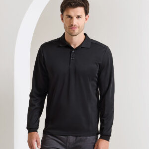 Premier Long Sleeve Coolchecker Pique Polo Shirt