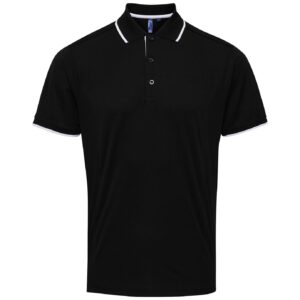 Premier Contrast Coolchecker Pique Polo Shirt