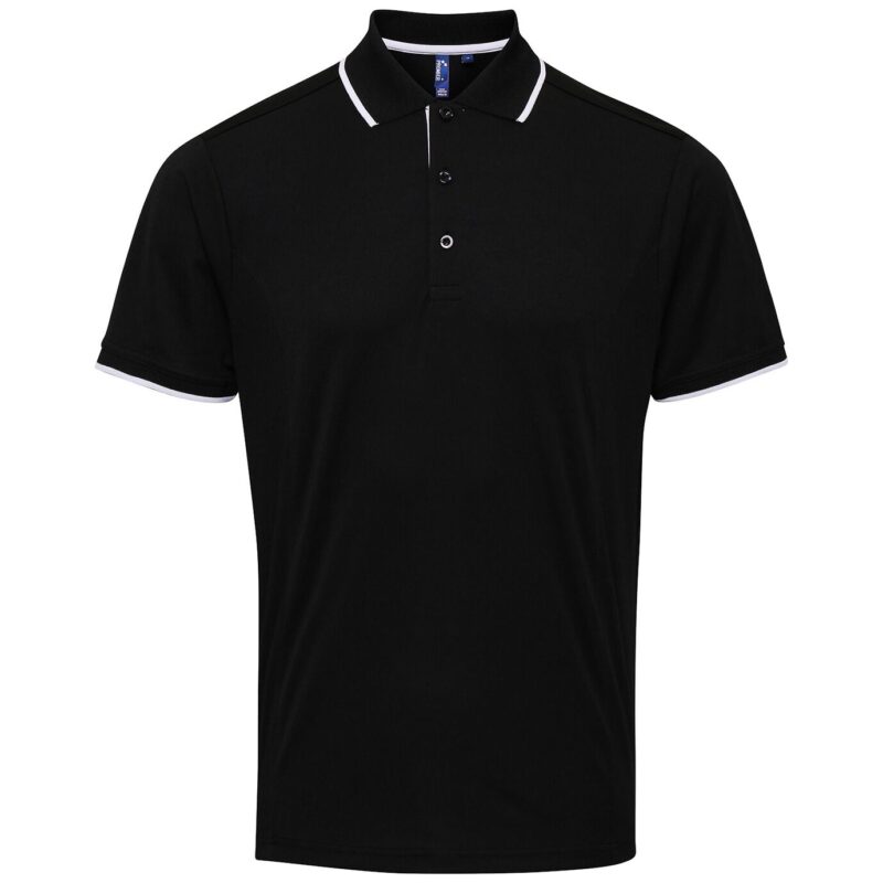 Premier Contrast Coolchecker Pique Polo Shirt