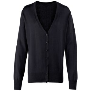 Premier Ladies Cotton Acrylic V Neck Cardigan