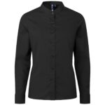 Premier Ladies Banded Collar Grandad Shirt