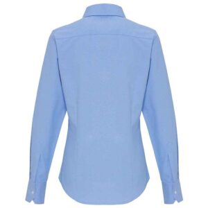 Premier Ladies Long Sleeve Striped Oxford Shirt