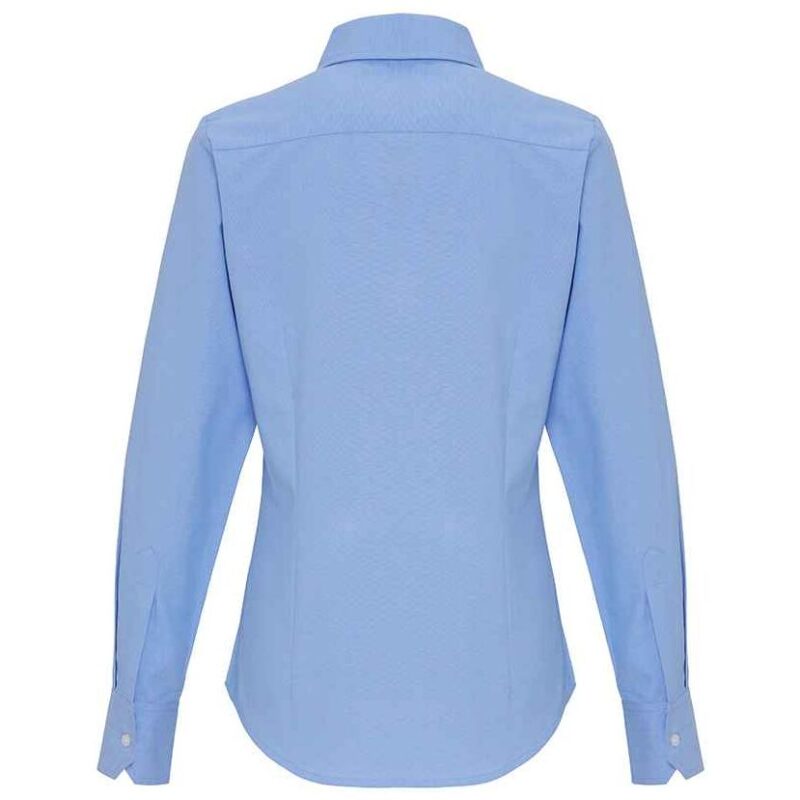 Premier Ladies Long Sleeve Striped Oxford Shirt