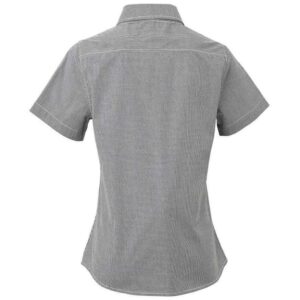 Premier Ladies Gingham Short Sleeve Shirt