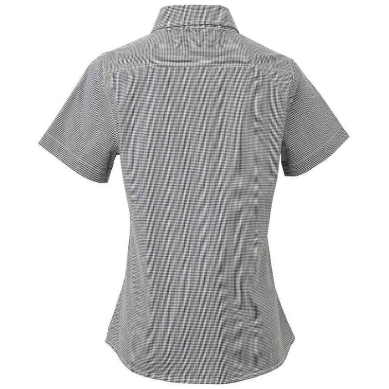 Premier Ladies Gingham Short Sleeve Shirt