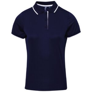 Premier Ladies Contrast Coolchecker Pique Polo Shirt