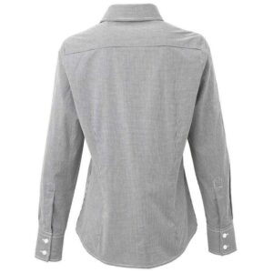 Premier Ladies Gingham Long Sleeve Shirt