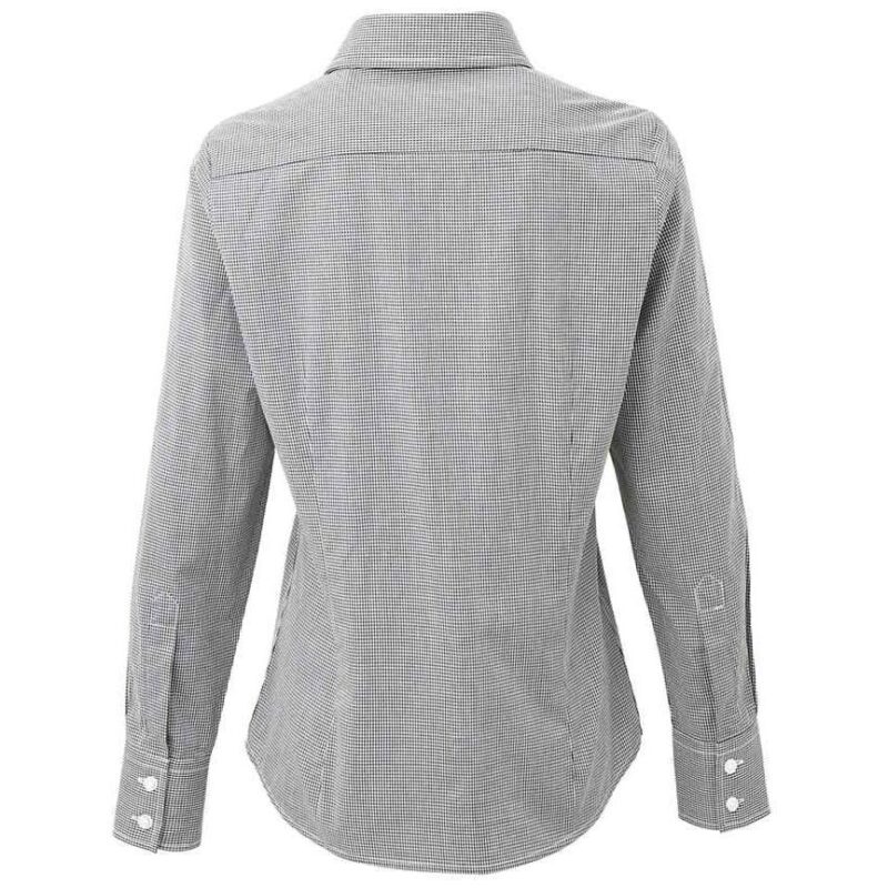Premier Ladies Gingham Long Sleeve Shirt