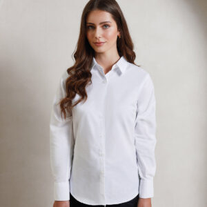 Premier Ladies Signature Long Sleeve Oxford Shirt
