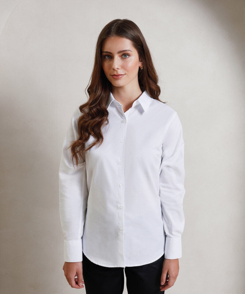 Premier Ladies Signature Long Sleeve Oxford Shirt