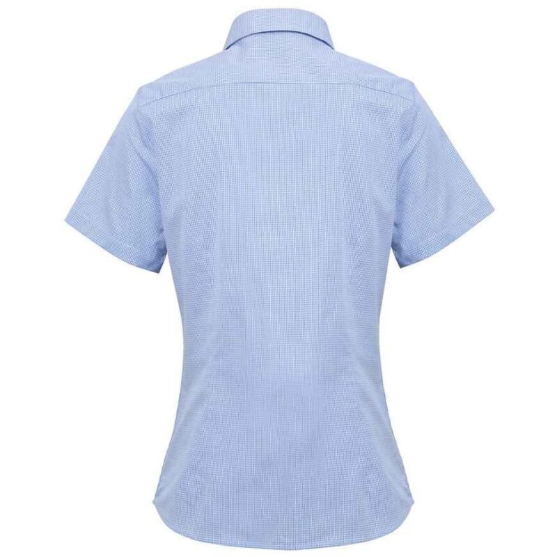 Premier Ladies Gingham Short Sleeve Shirt