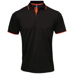 Premier Contrast Coolchecker Pique Polo Shirt