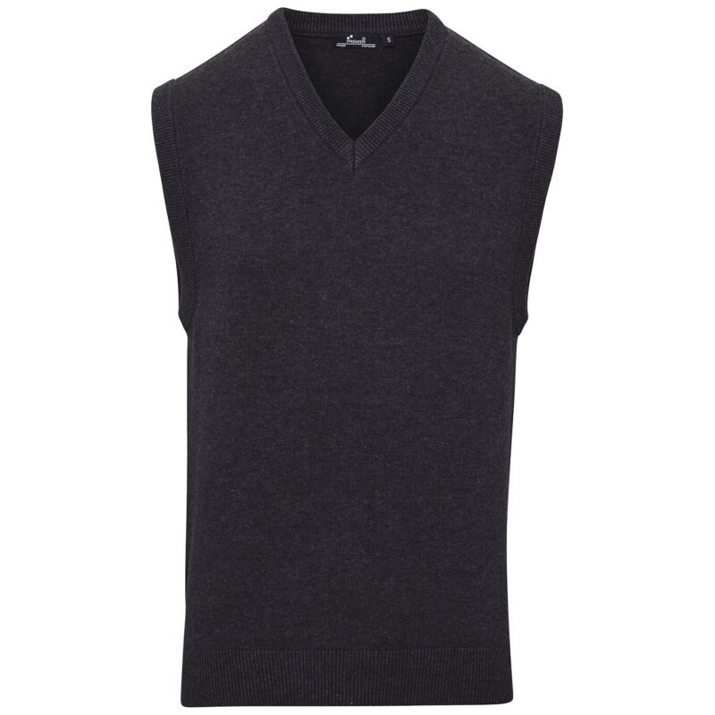 Premier Sleeveless Cotton Acrylic V Neck Sweater