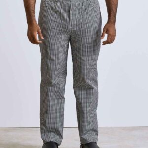 Premier Pull On Chef's Check Trousers