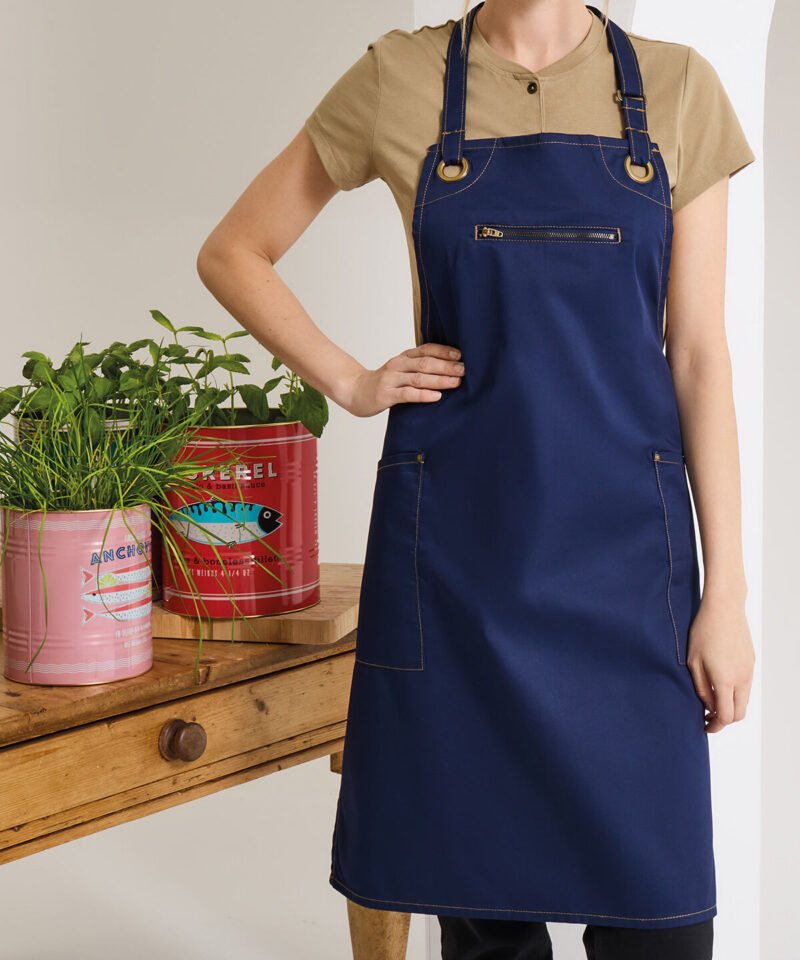 Premier Barley Contrast Stitch Bib Apron