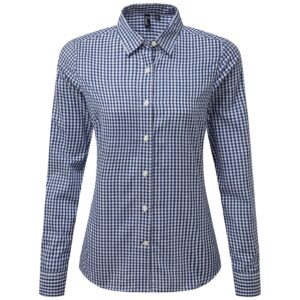 Premier Ladies Maxton Check Long Sleeve Shirt