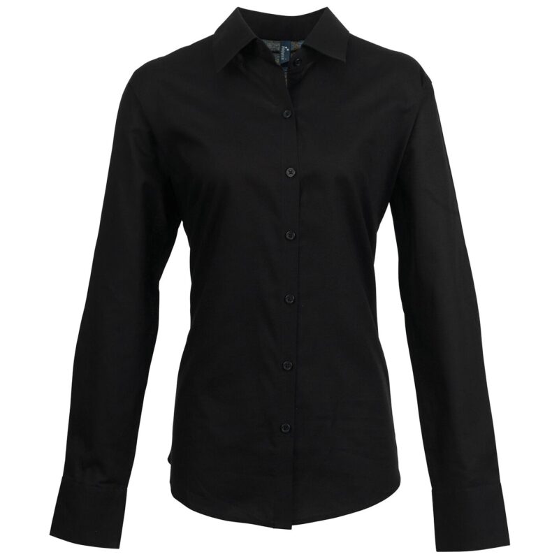 Premier Ladies Signature Long Sleeve Oxford Shirt