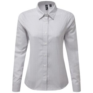 Premier Ladies Maxton Check Long Sleeve Shirt