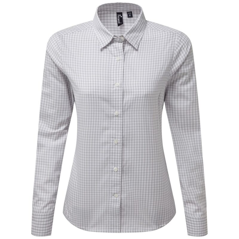 Premier Ladies Maxton Check Long Sleeve Shirt
