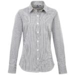 Premier Ladies Gingham Long Sleeve Shirt