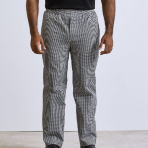Premier Pull On Chef's Check Trousers