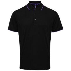 Premier Contrast Coolchecker Pique Polo Shirt